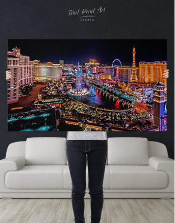 Vegas Skyline Canvas Wall Art - image 4
