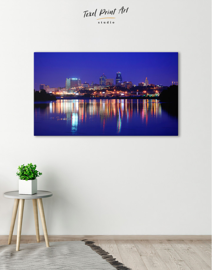 Louisville Kentucky Art Poster Print, Louisville Sunset Landscape Scenery  Skyline of City, Abstract City Decoration for Bedroom and Living Room.