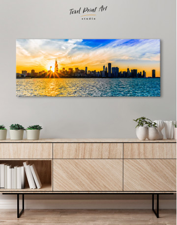Panoramic Chicago Skyline Canvas Wall Art - image 2