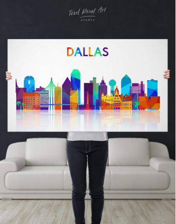 Dallas Silhouette Canvas Wall Art - image 2