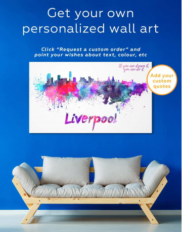 Liverpool Silhouette Canvas Wall Art - image 5