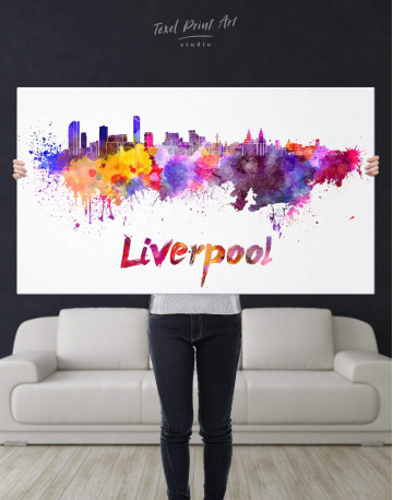 Liverpool Silhouette Canvas Wall Art - image 2
