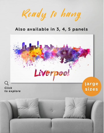 Liverpool Silhouette Canvas Wall Art