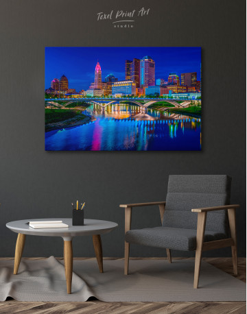 Night Bicentennial Park Syndey Scenic View Canvas Wall Art - image 8