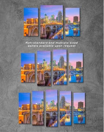 Downtown Minneapolis Cityscape Canvas Wall Art - image 5