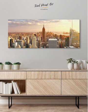 Panoramic New York City Skyline Canvas Wall Art - image 2