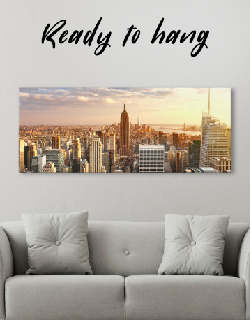 Panoramic New York City Skyline Canvas Wall Art