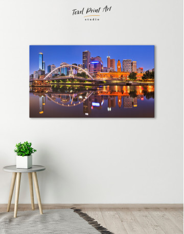 Cityscape Melbourne Australia Canvas Wall Art - image 3