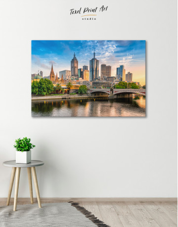 Fawkner Park Melbourne Skyline Canvas Wall Art - image 3