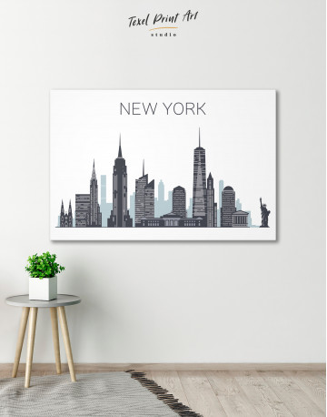 New York City Silhouette Canvas Wall Art - image 6