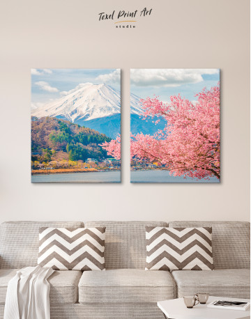 Fuji Mountain Landscape View Canvas Wall Art - image 9
