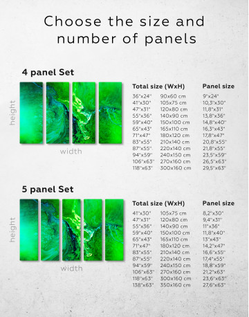 Green Abstract Painting Canvas Wall Art - image 10