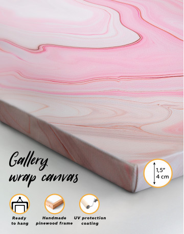 Pink Abstract Painting Canvas Wall Art - image 3