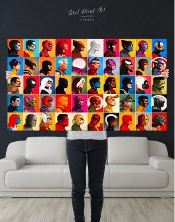 All Marvel Super Heroes Canvas Wall Art - image 8