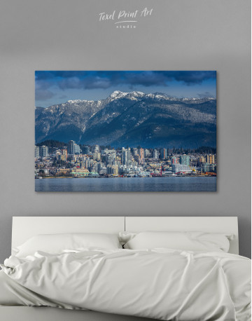 Vancouver North Shore Mountains Canvas Wall Art