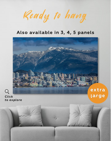 Vancouver North Shore Mountains Canvas Wall Art - image 5