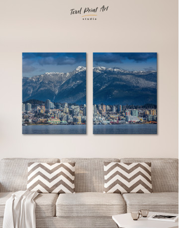 Vancouver North Shore Mountains Canvas Wall Art - image 2