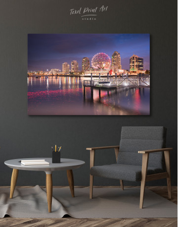 Science World Museum Vancouver Cityscape Canvas Wall Art - image 4