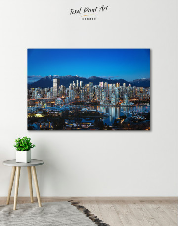 Beautiful British Columbia Vancouver Cityscape Canvas Wall Art - image 2