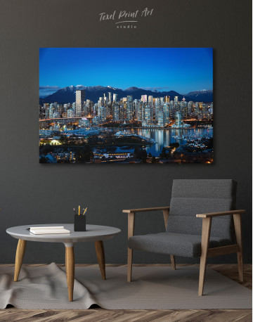 Beautiful British Columbia Vancouver Cityscape Canvas Wall Art - image 4