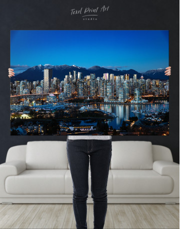 Beautiful British Columbia Vancouver Cityscape Canvas Wall Art - image 8