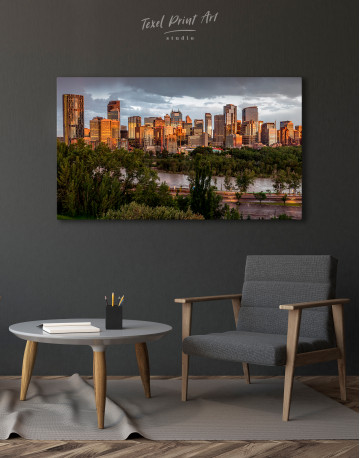 The City of Calgary cityscape Canvas Wall Art - image 3