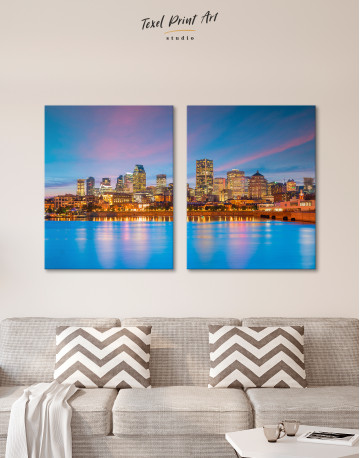 Resort Town Cityscape Canvas Wall Art - image 8