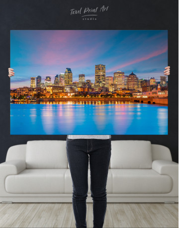 Resort Town Cityscape Canvas Wall Art - image 1