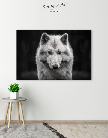 Gray Wolf Canvas Wall Art - image 3