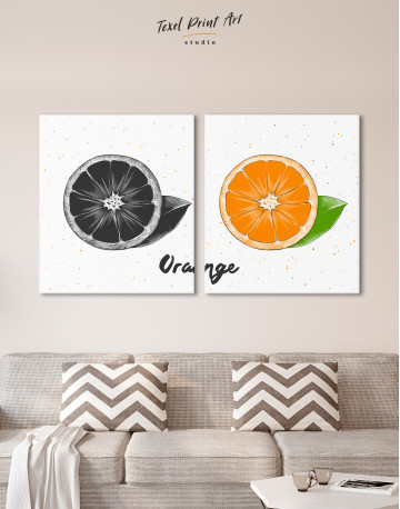 Citrus Orange Canvas Wall Art - image 10
