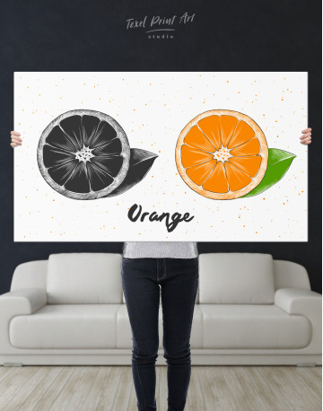 Citrus Orange Canvas Wall Art - image 9