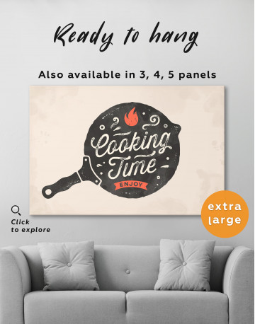 Cooking Time Enjoy Canvas Wall Art - image 4
