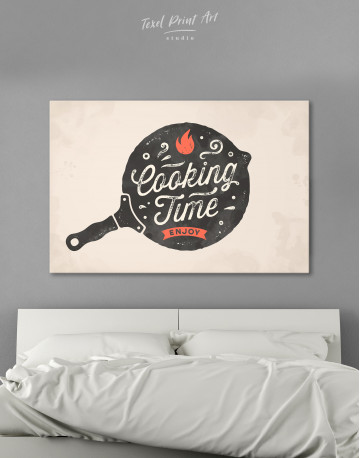 Cooking Time Enjoy Canvas Wall Art
