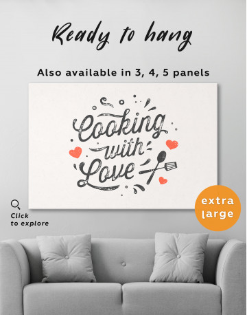 Cooking With Love Canvas Wall Art - image 1