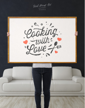 Framed Cooking With Love Canvas Wall Art - image 3