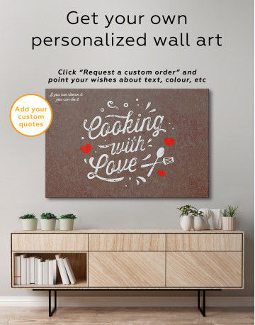 Cooking With Love Canvas Wall Art - image 5