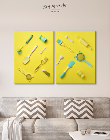 Utensils for Kitchen Canvas Wall Art - image 1