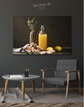 Pineapple Ginger Juice Canvas Wall Art - image 3