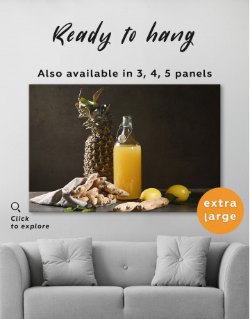 Pineapple Ginger Juice Canvas Wall Art - image 6