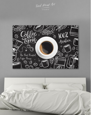Coffee Time with Arabica Canvas Wall Art
