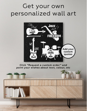 Music Style Quotes Canvas Wall Art - image 2
