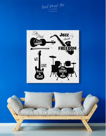 Music Style Quotes Canvas Wall Art - image 5
