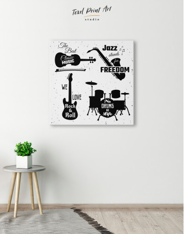 Music Style Quotes Canvas Wall Art