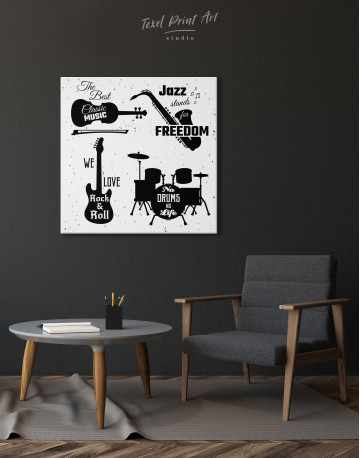 Music Style Quotes Canvas Wall Art - image 3