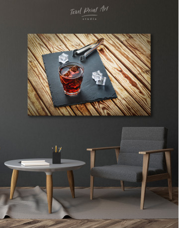 Old Fashioned Cocktail Canvas Wall Art