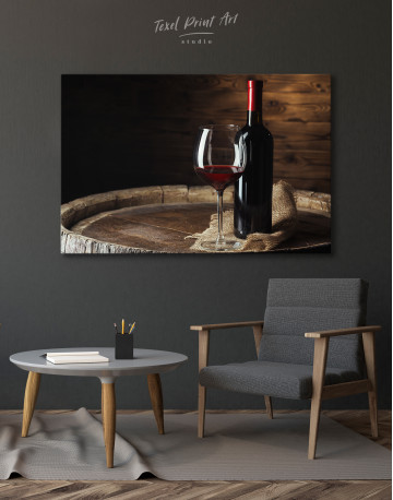 Bottle of Wine Photography Canvas Wall Art - image 4