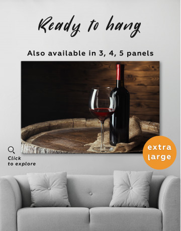 Bottle of Wine Photography Canvas Wall Art - image 6