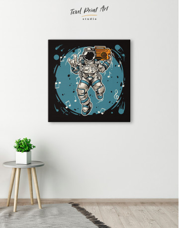 Dancing Astronaut Canvas Wall Art - image 4