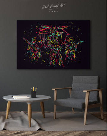 Abstract Music Band Canvas Wall Art - image 4