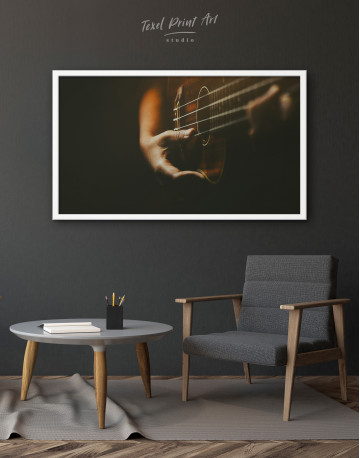 Framed Acoustic Guitar Canvas Wall Art - image 3